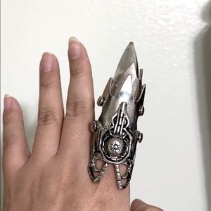 🖤Articulated finger armor ring